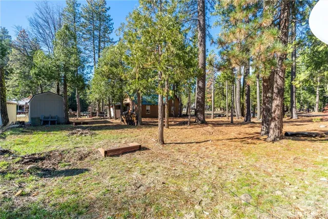 a view of a swimming pool with an outdoor space