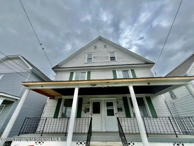 a front view of a house