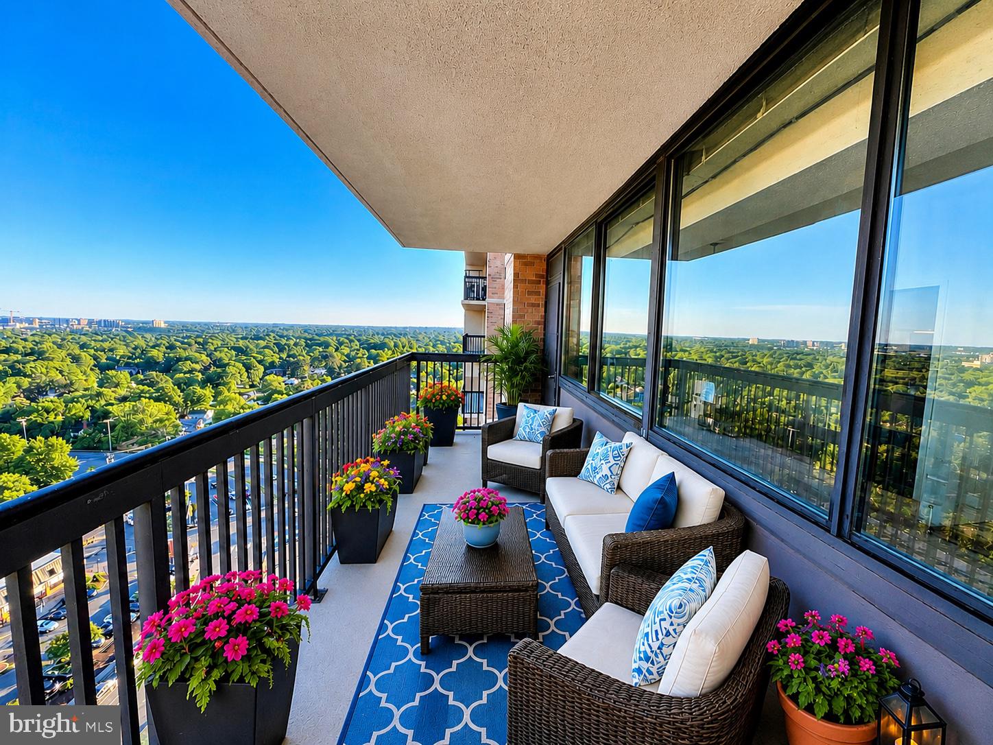5501 Seminary Road, Unit 1908S Falls Church, VA 22041 - Photo 25 of 43 a outdoor living space with furniture and garden view
