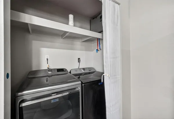 a close view of utility room