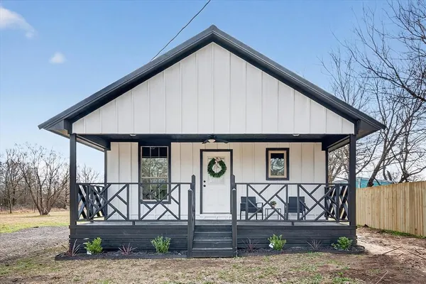 a front view of house