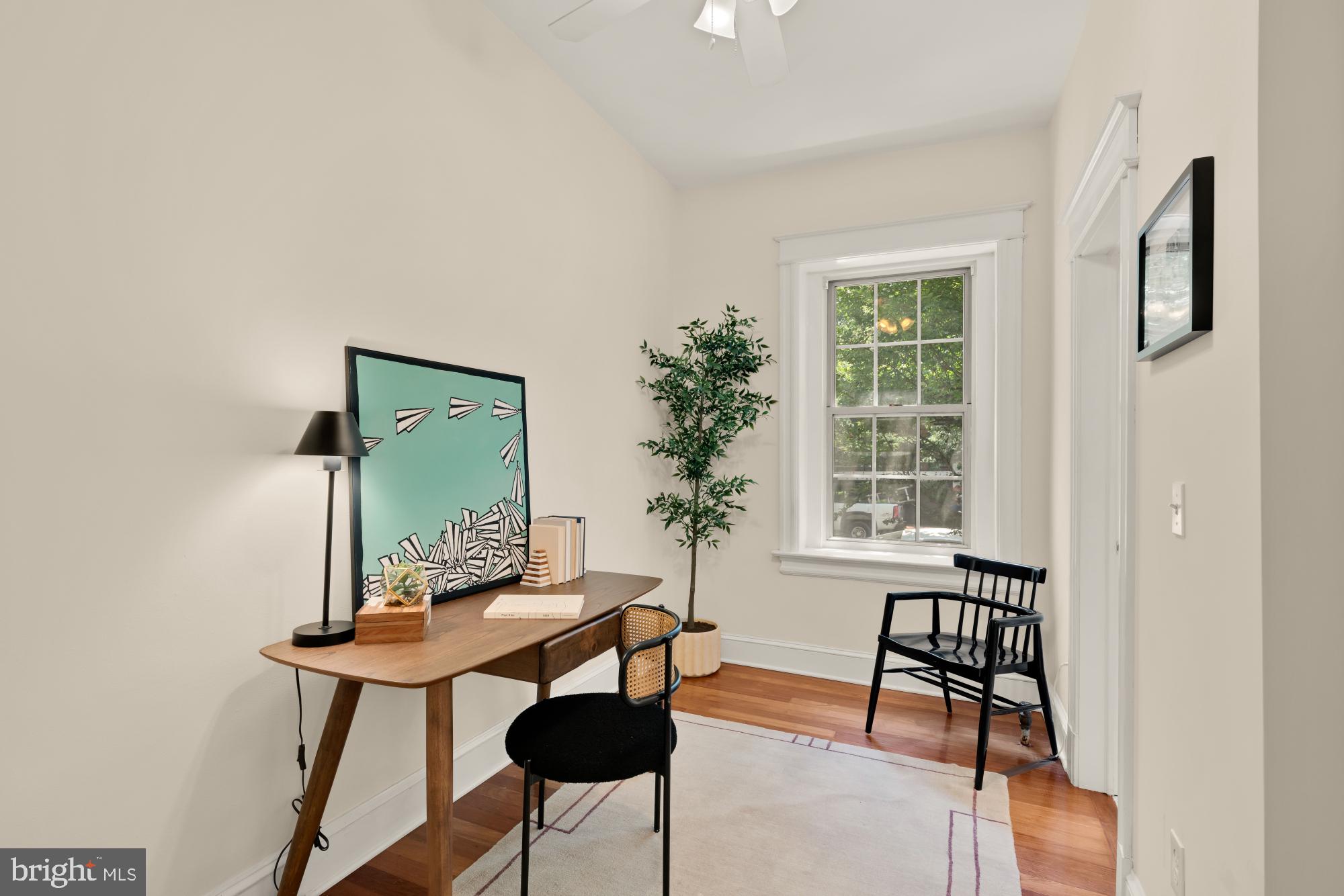 1833 S Street Northwest, Unit 2 Washington, DC 20009 - Photo 19 of 29 a workspace room with furniture and wooden floor