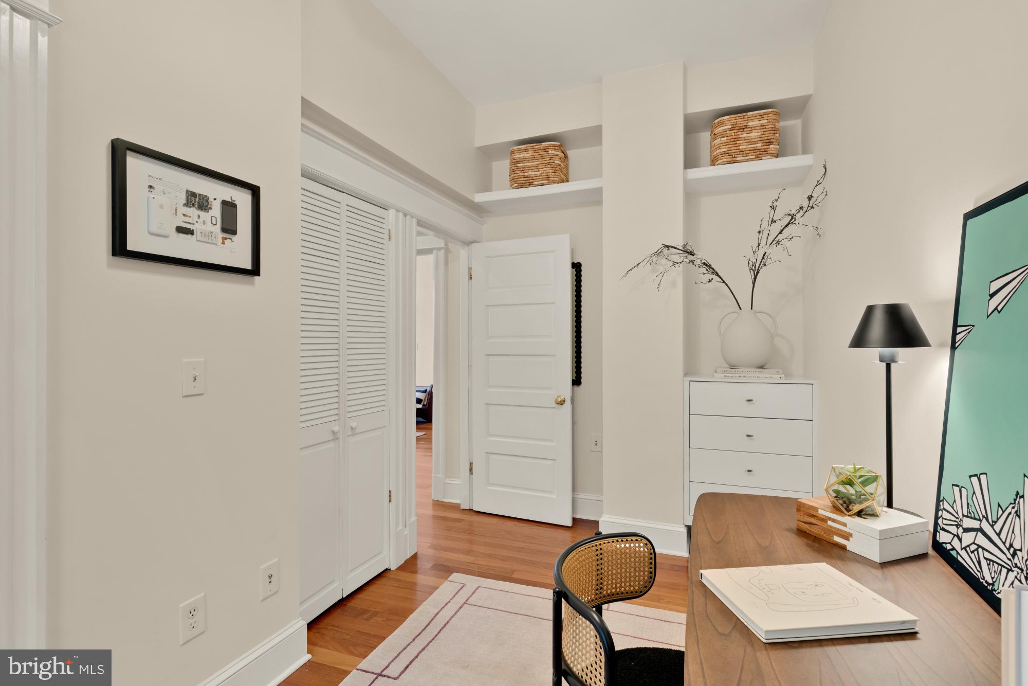 1833 S Street Northwest, Unit 2 Washington, DC 20009 - Photo 20 of 29 a workspace room with furniture and wooden floor