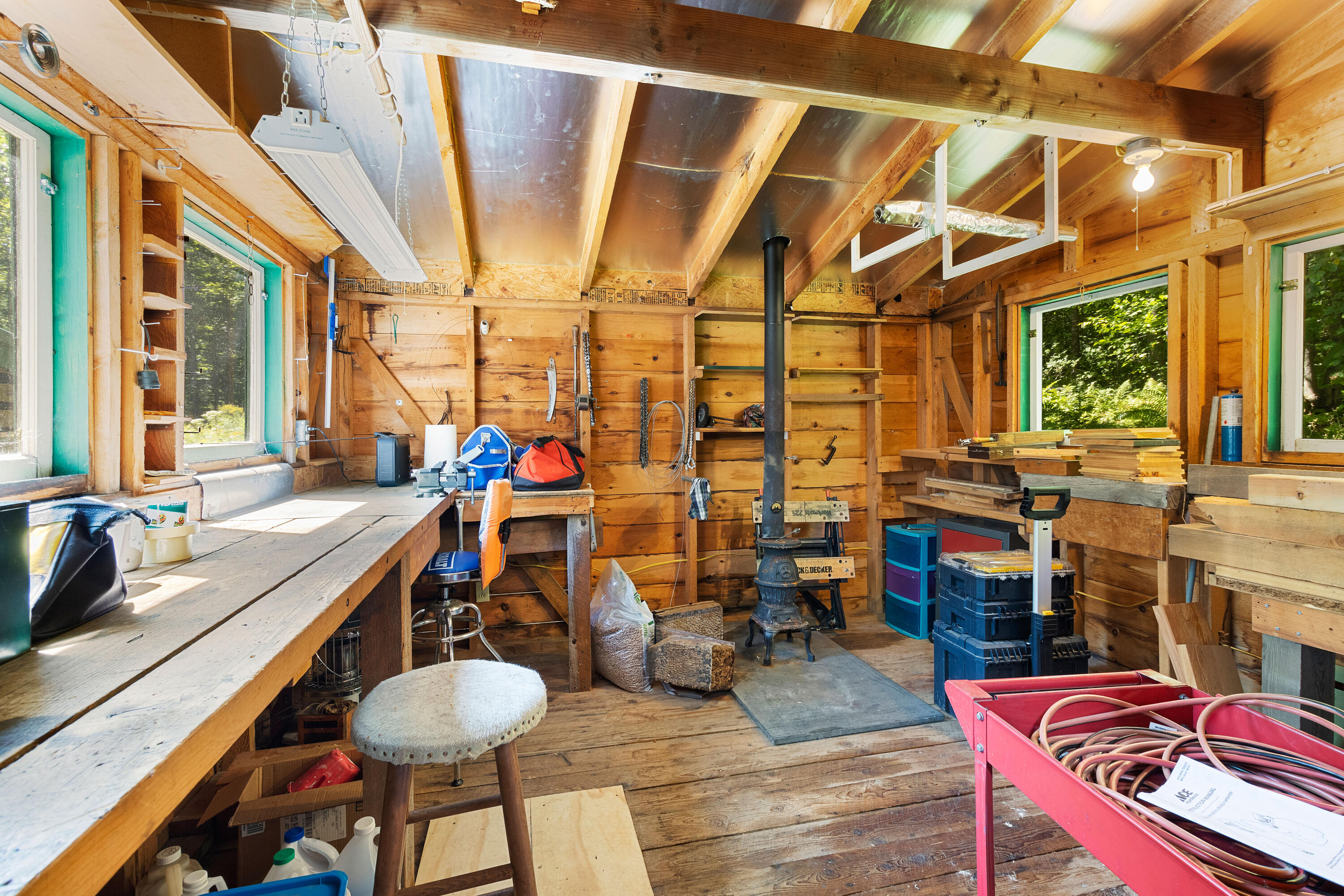 244 Buker Road Litchfield, ME 04350 - Photo 33 of 43 244 Buker Rd Workshop