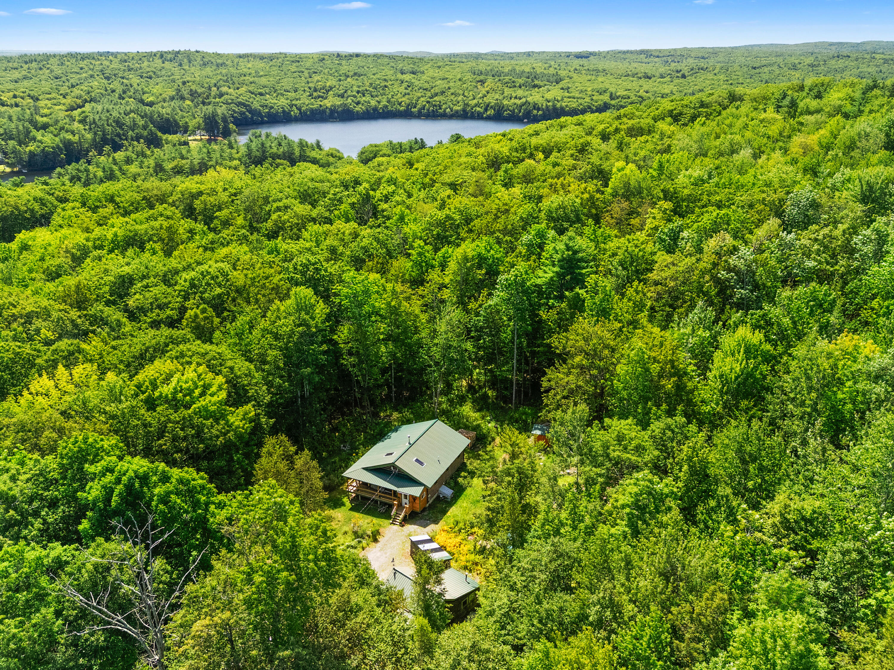 244 Buker Road Litchfield, ME 04350 - Photo 42 of 43 244 Buker Rd Aerial View