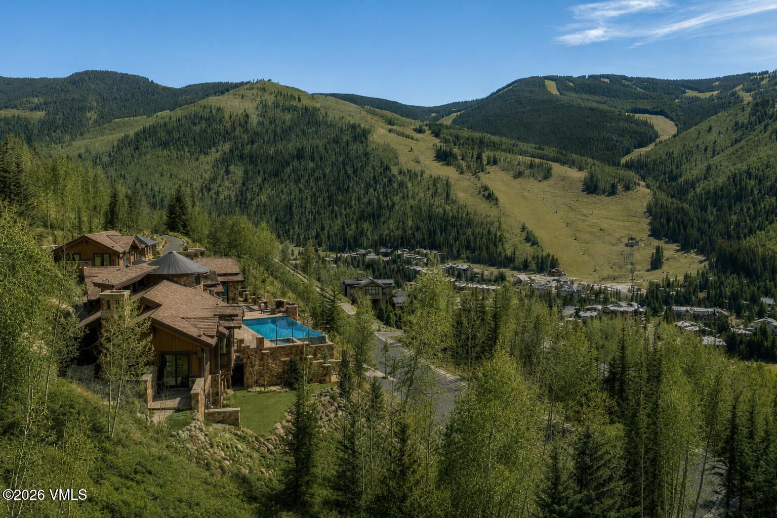 1000 Spraddle Creek Road Vail, CO 81657 - Photo 22 of 26 Aerial