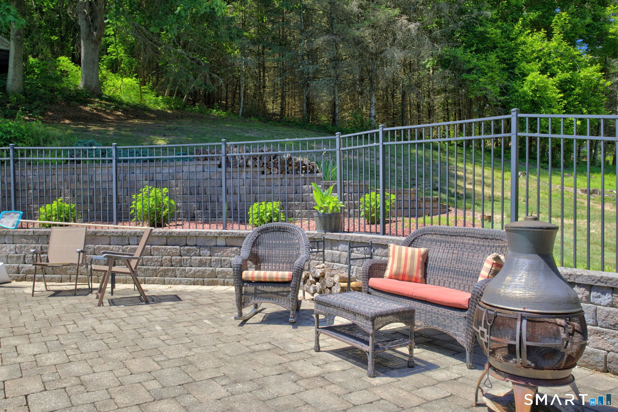 57 Edwards Road Bethany, CT 06524 - Photo 35 of 40 PRIVATE PATIO AREA AROUND POOL