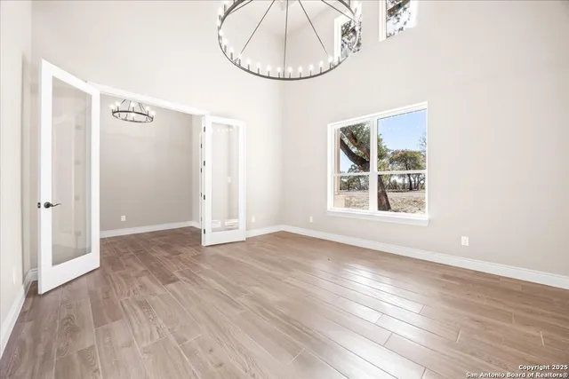 a white bath tub sitting in a bathroom