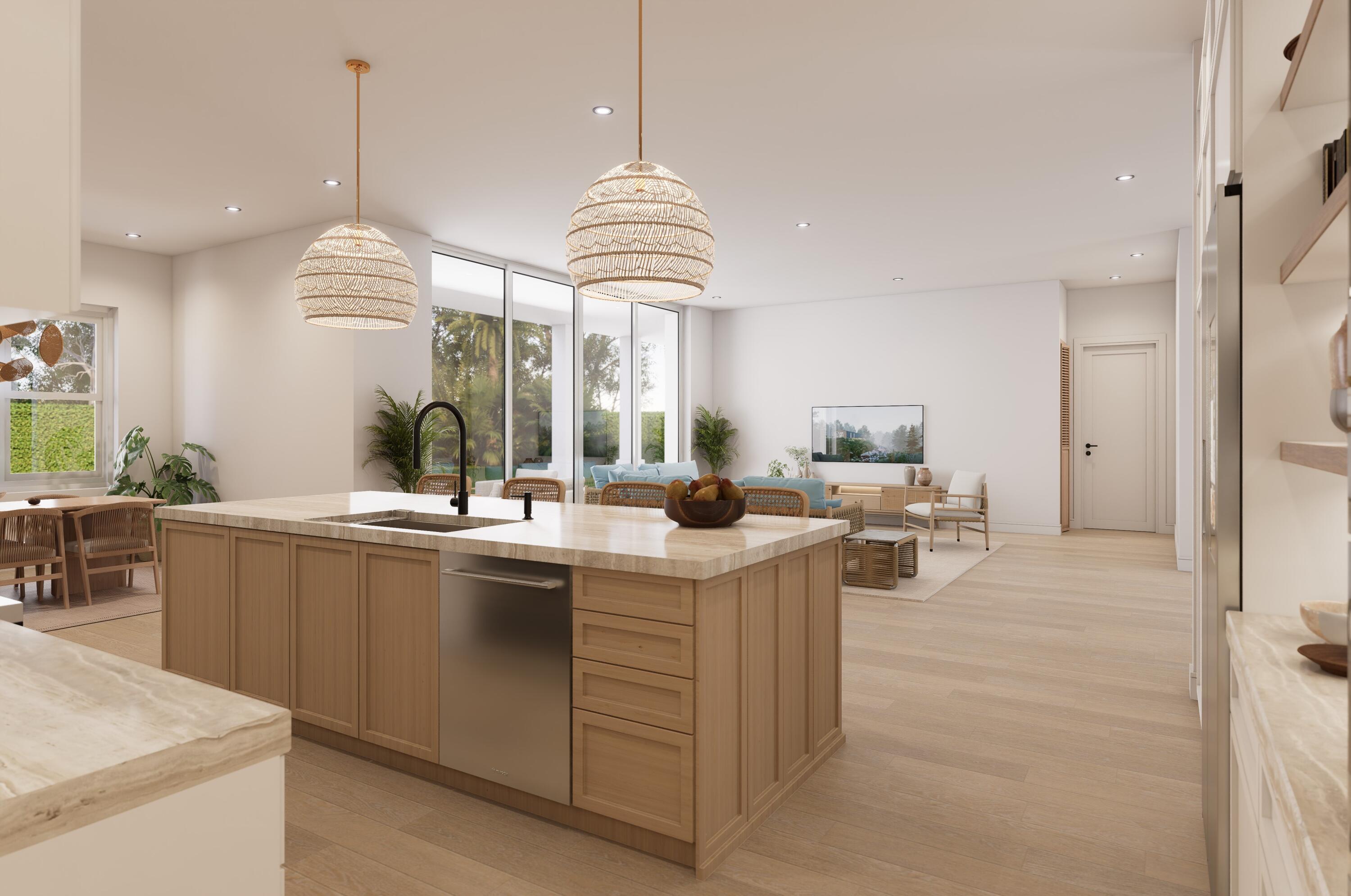 1041 Bimini Lane Singer Island, FL 33404 - Photo 13 of 26 a kitchen with center island table and chairs in it