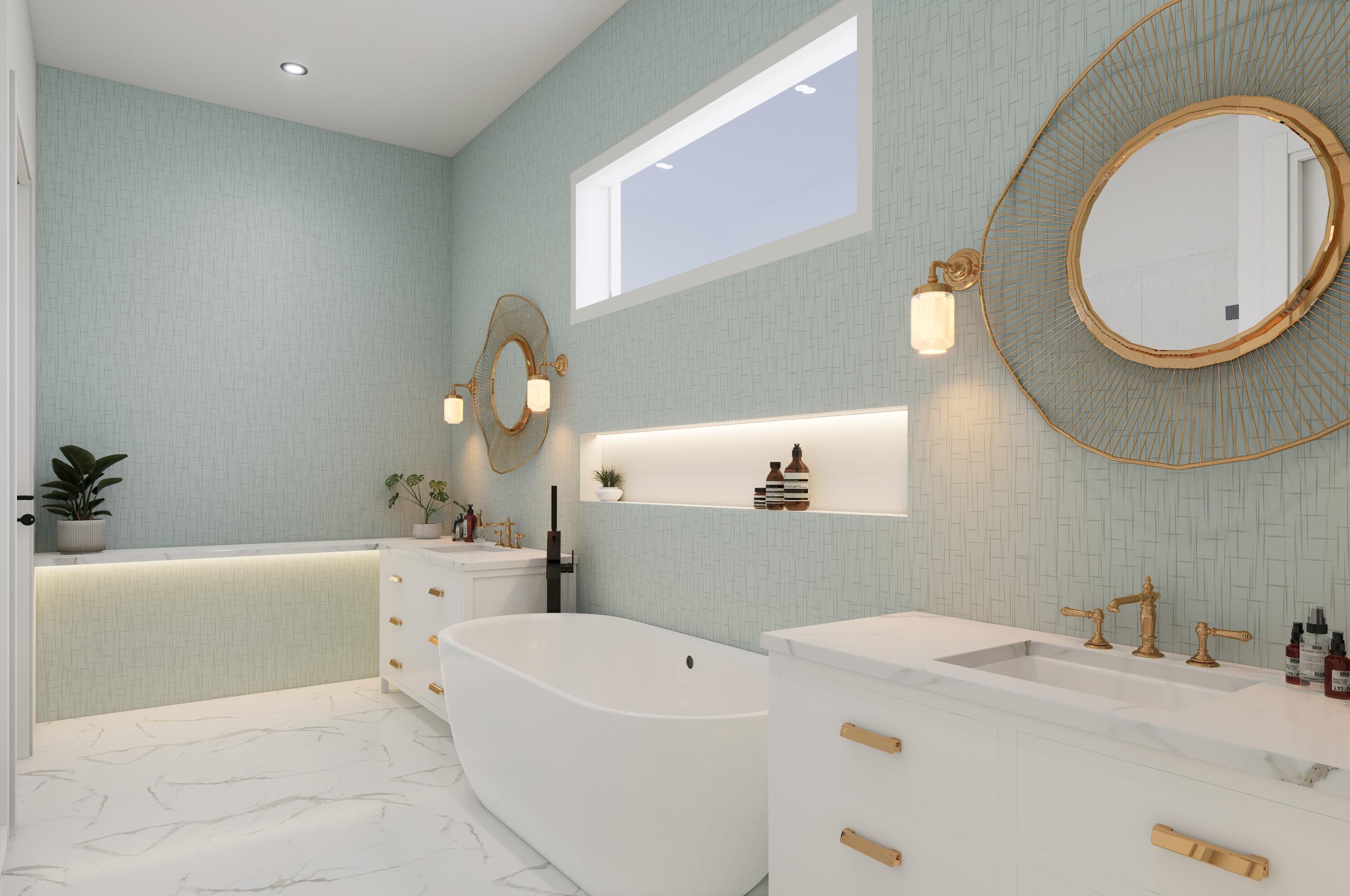 1041 Bimini Lane Singer Island, FL 33404 - Photo 19 of 26 a bathroom with a sink a bathtub and a toilet