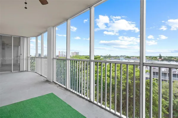 a view of a porch
