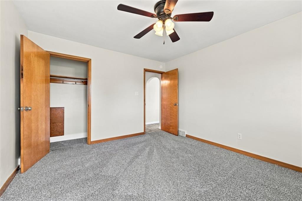 545 Center Hill Road Pittsburgh, PA 15239 - Photo 16 of 48 A ceiling fan provides added comfort, while a spacious closet offers convenient storage.