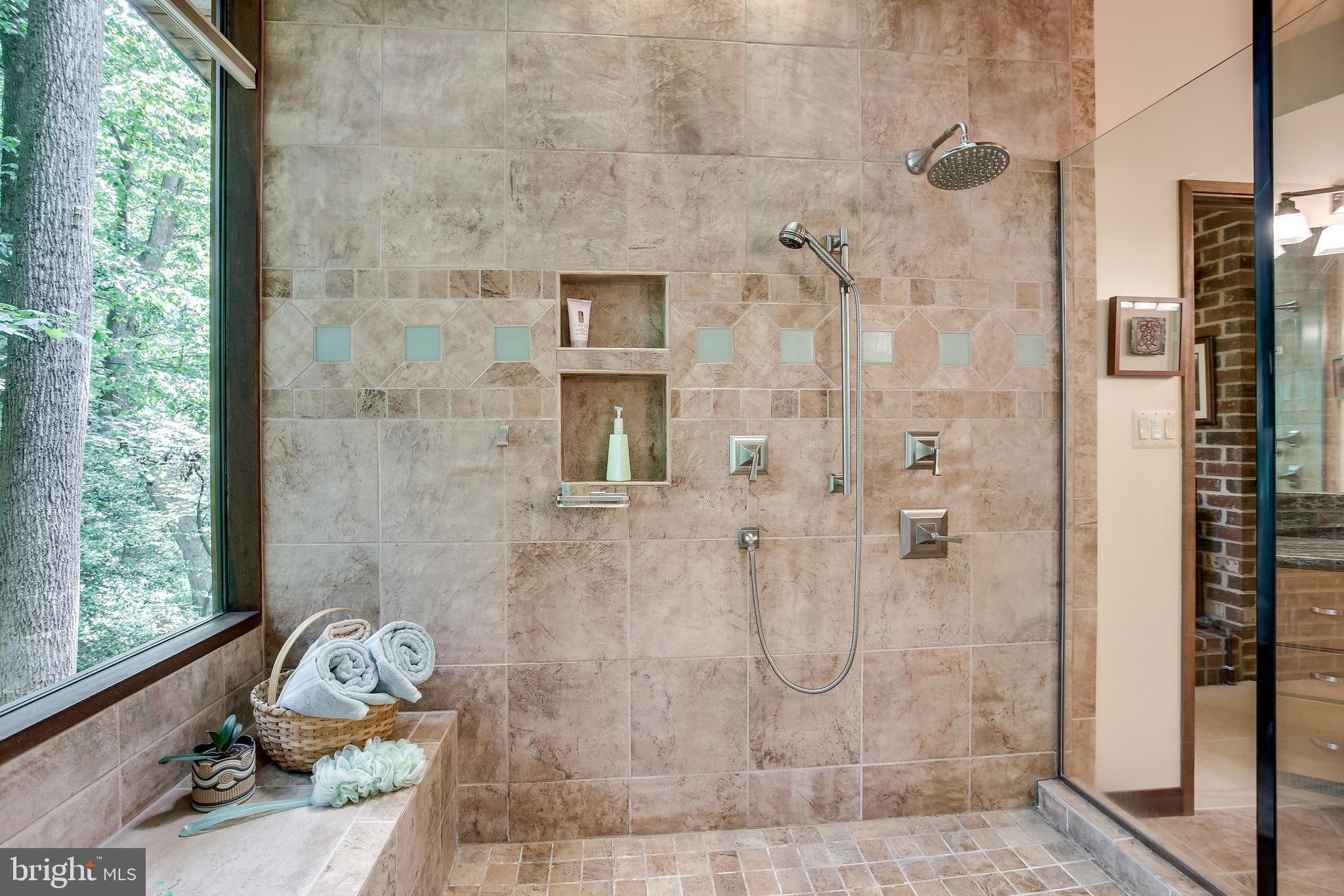11606 Foxclove Road Reston, VA 20191 - Photo 38 of 80 Enormous Walk-in Shower with Spectacular Views