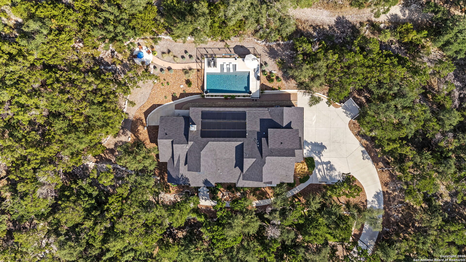 2016 Brunello New Braunfels, TX 78132 - Photo 50 of 53 an aerial view of a house with a yard