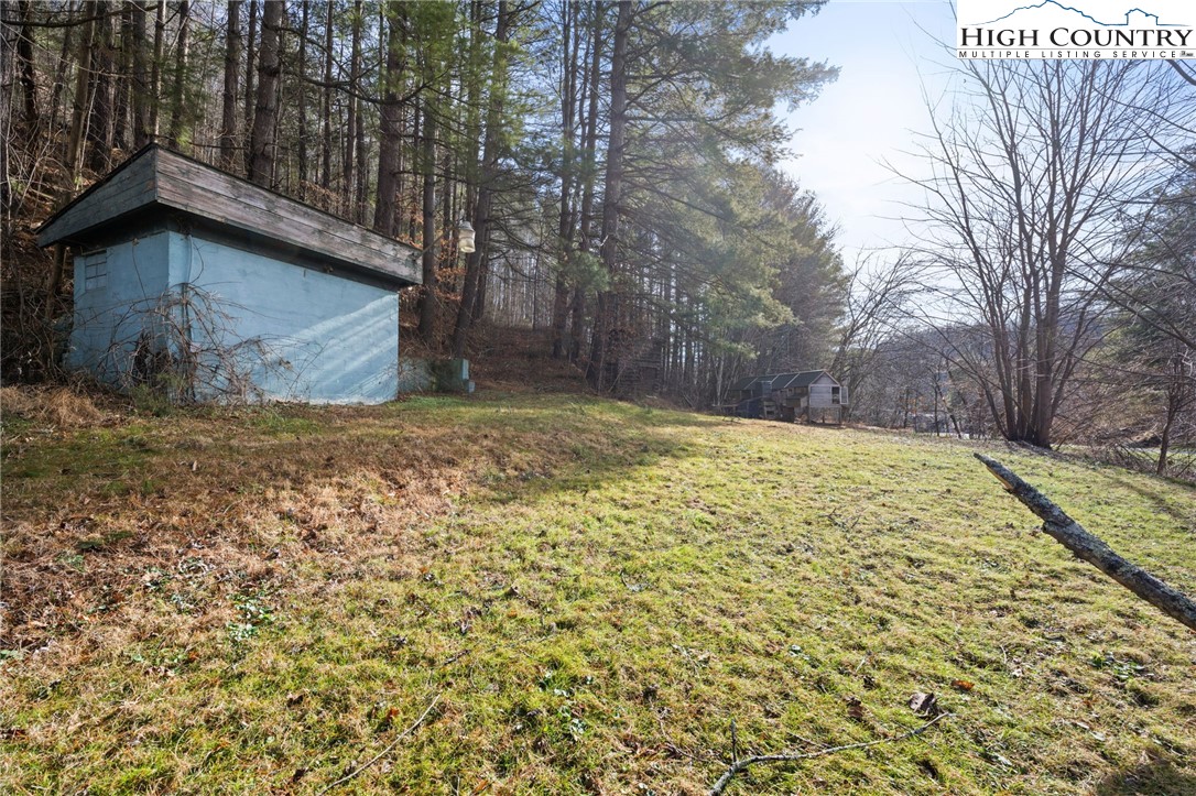 336 Willowdale Church Road Vilas, NC 28692 - Photo 36 of 45 a view of a backyard with large trees