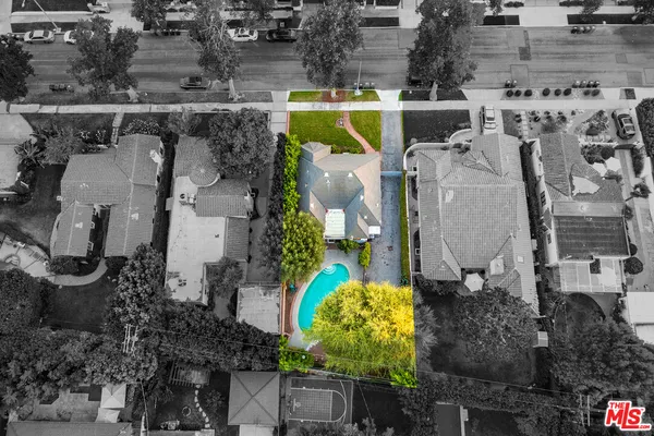 a bird view of house