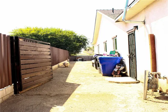 a view of outdoor space with seating area