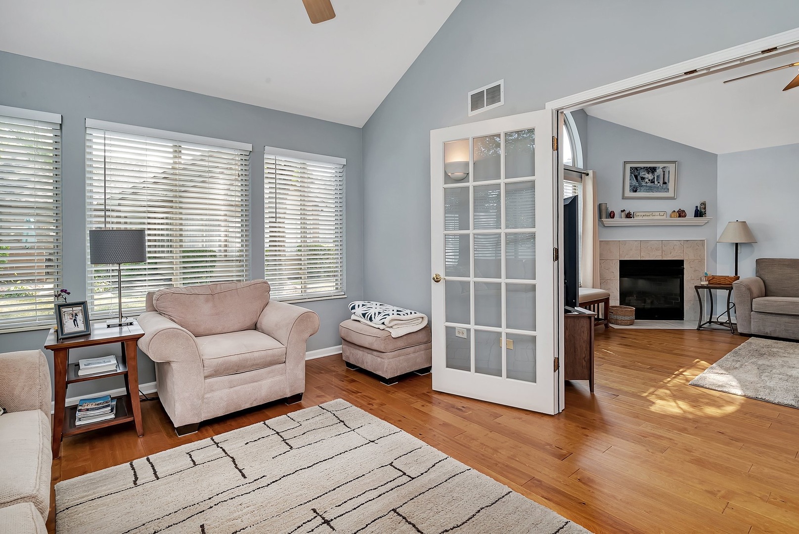 1950 Timbers Edge Circle Joliet, IL 60431 - Photo 8 of 24 a living room with furniture and a fireplace