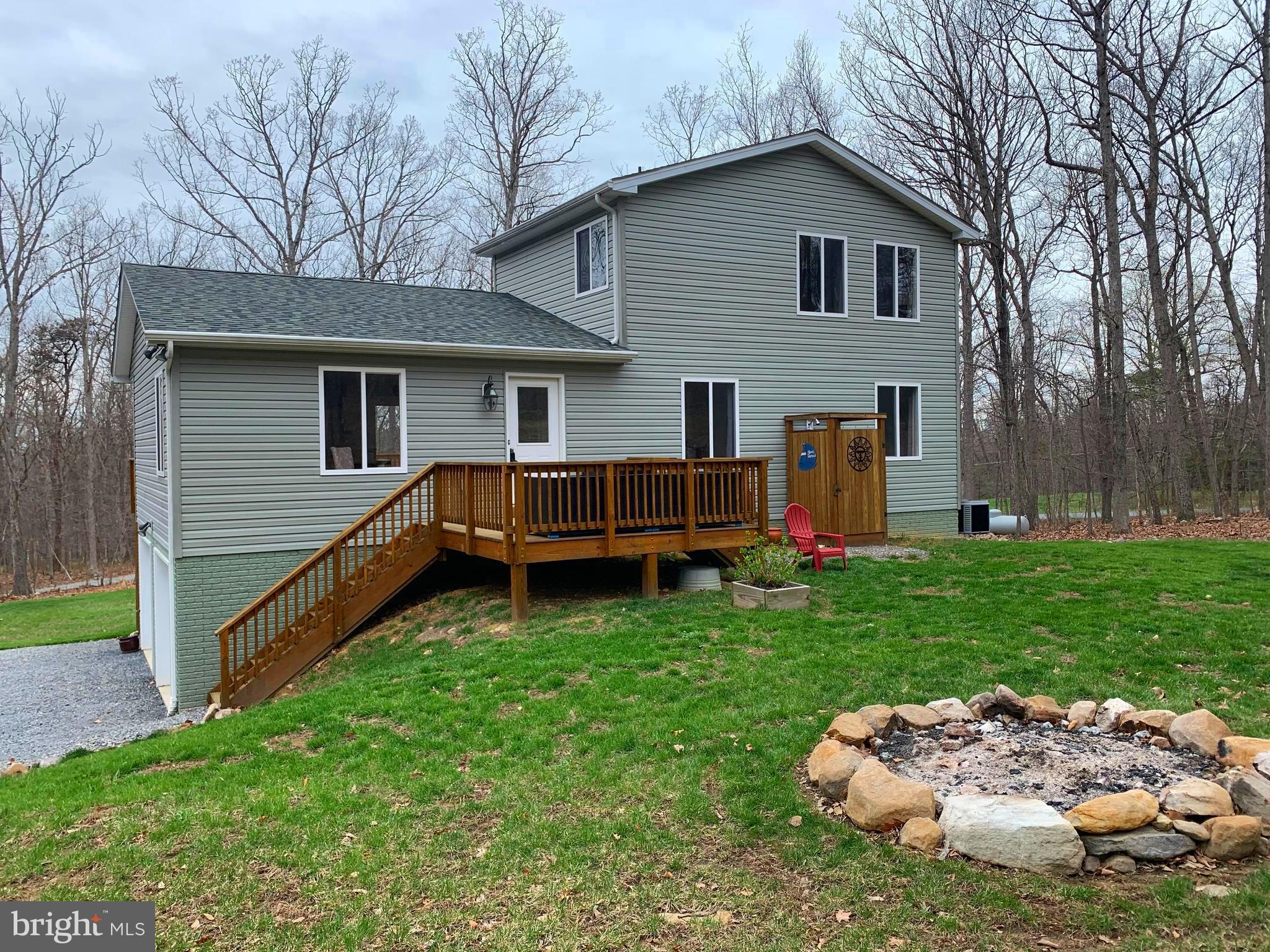 145 Ebenezer Road Bluemont, VA 20135 - Photo 52 of 53 Rear deck with fire pit