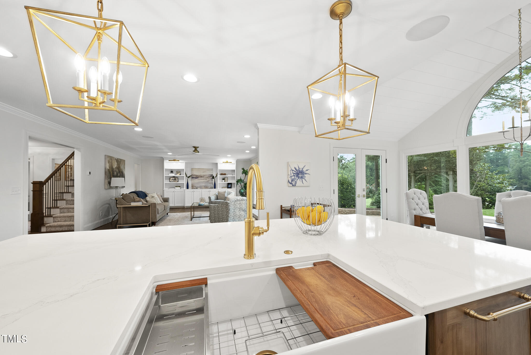 1704 Hunting Ridge Road Raleigh, NC 27615 - Photo 19 of 46 a view of a living room and kitchen