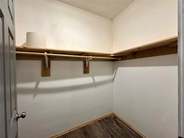 a close view of closet