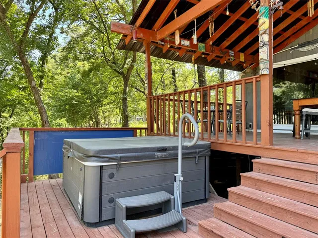 a view of outdoor space with seating