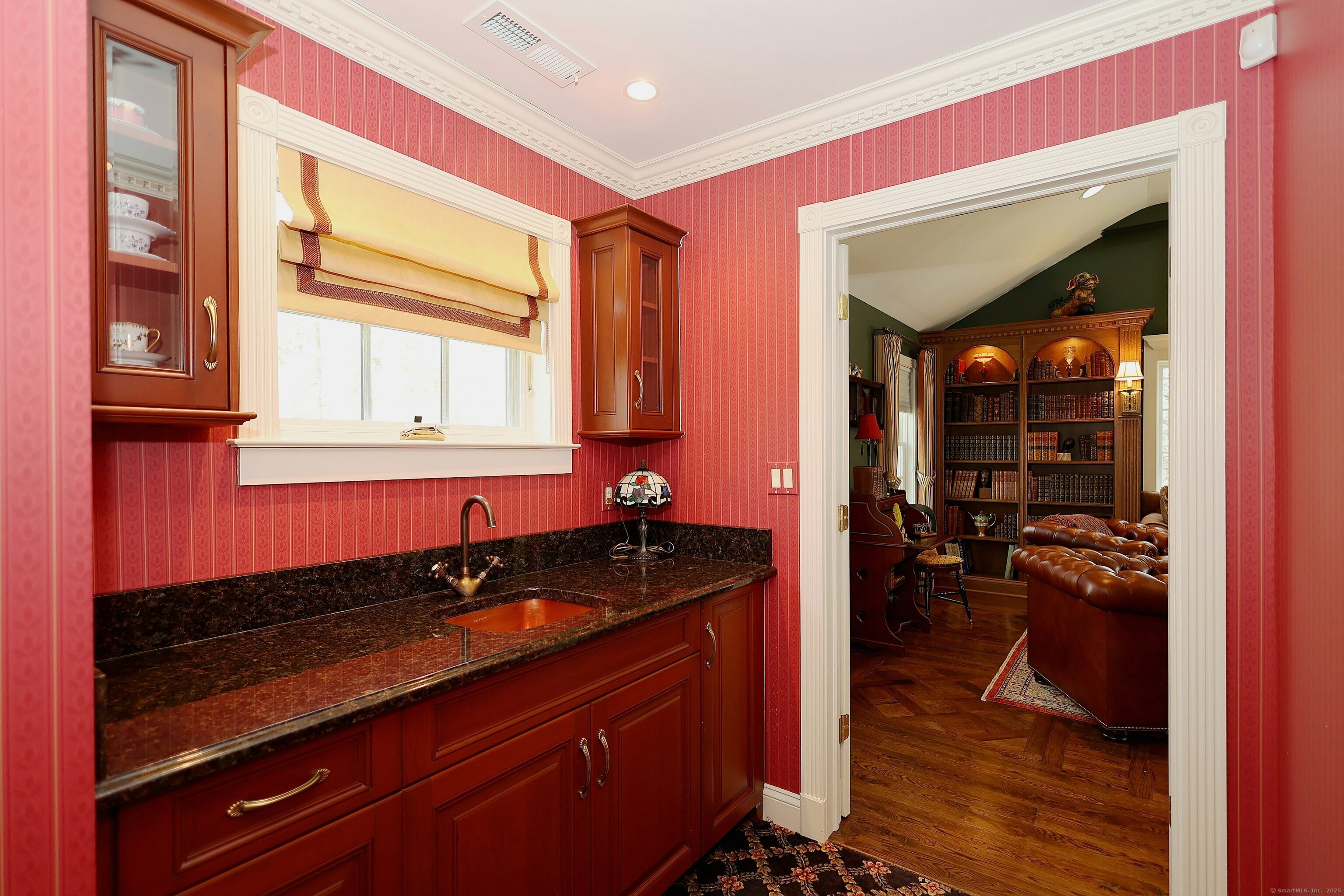 463 North Salem Road Ridgefield, CT 06877 - Photo 24 of 40 a kitchen with granite countertop sink and cabinets