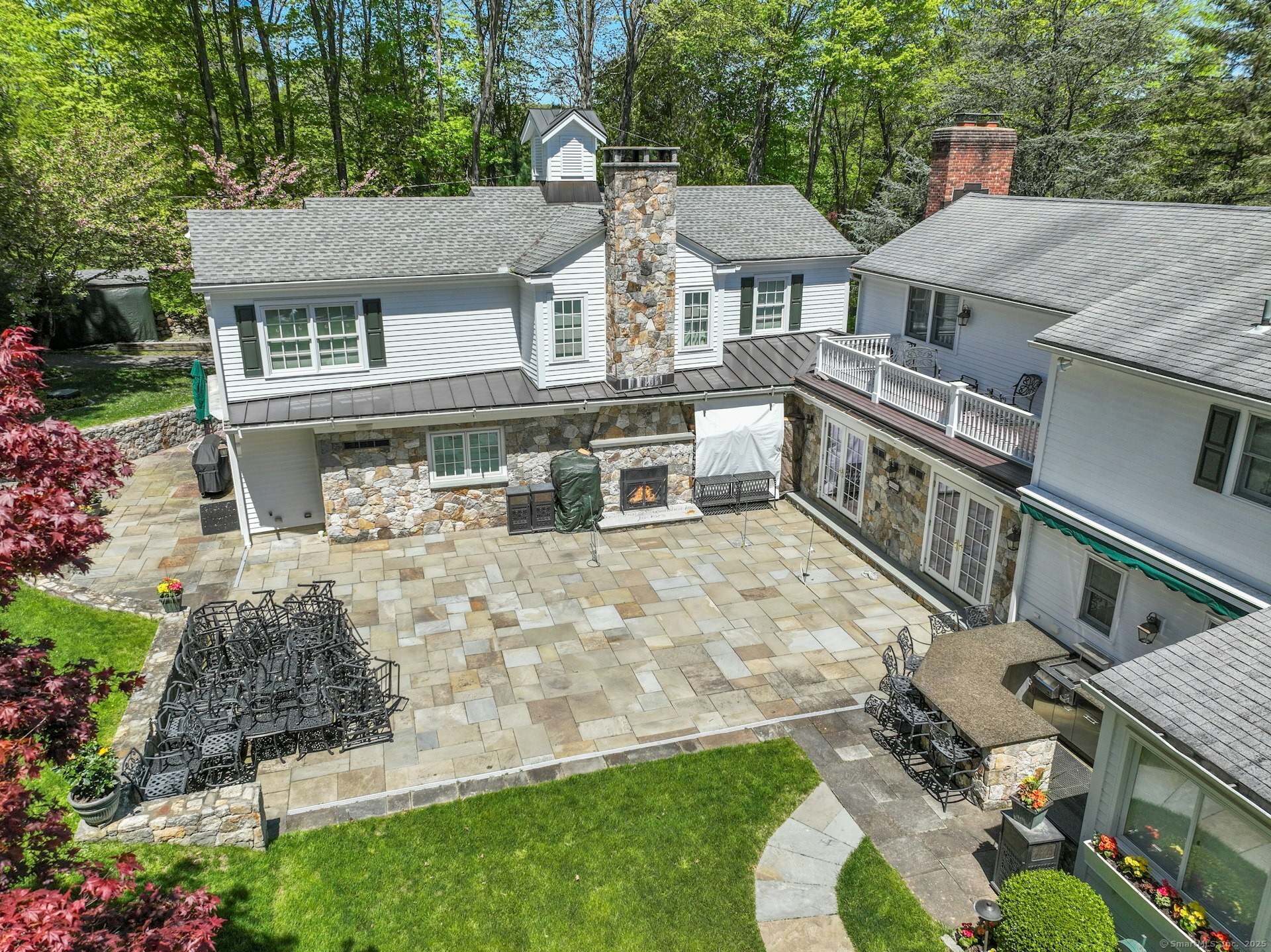 463 North Salem Road Ridgefield, CT 06877 - Photo 4 of 40 an aerial view of a house with a yard