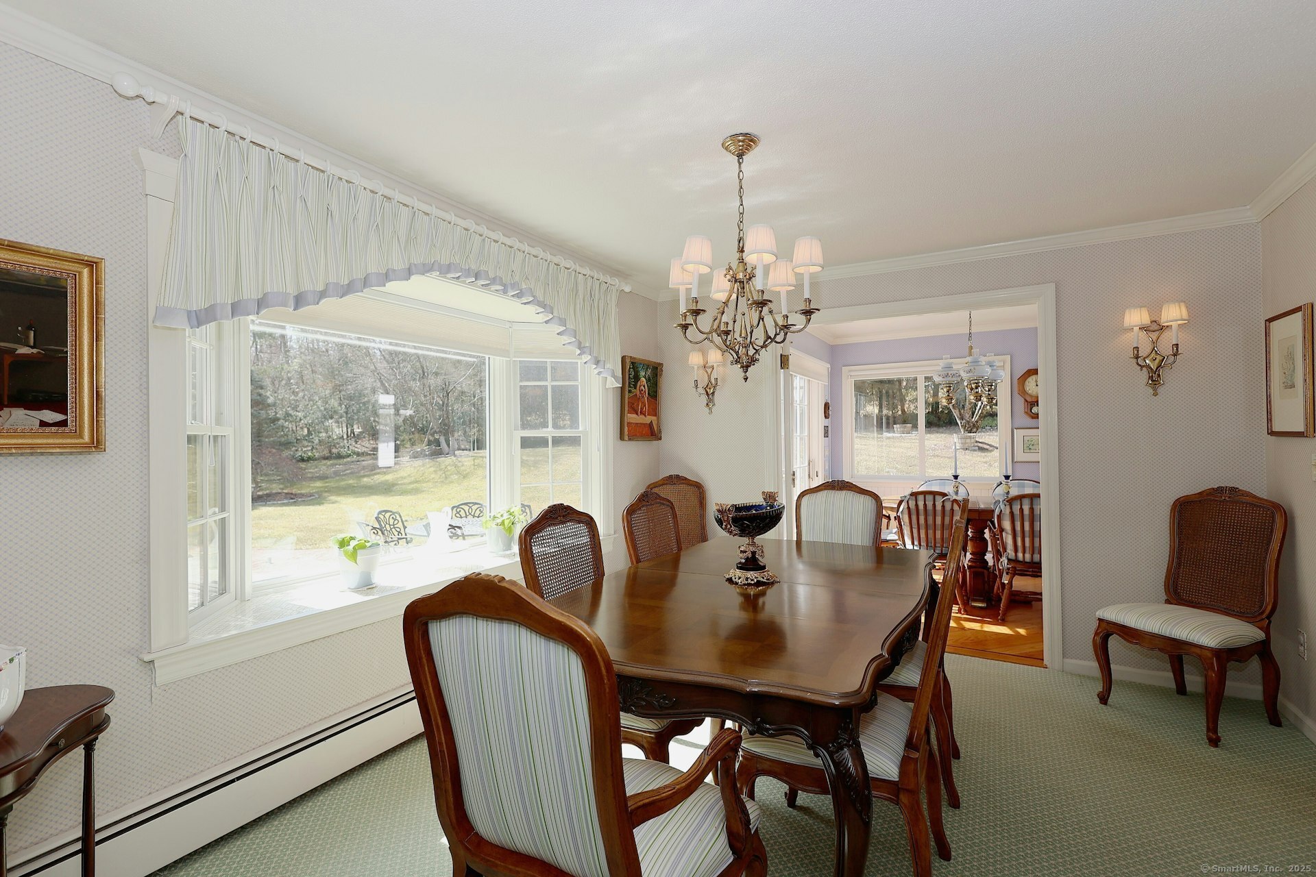 463 North Salem Road Ridgefield, CT 06877 - Photo 10 of 40 a dining room with furniture a chandelier and window