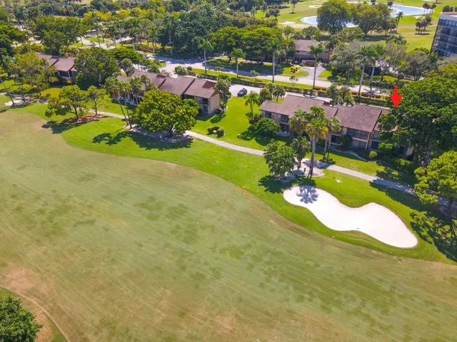 a view of a lake with a houses