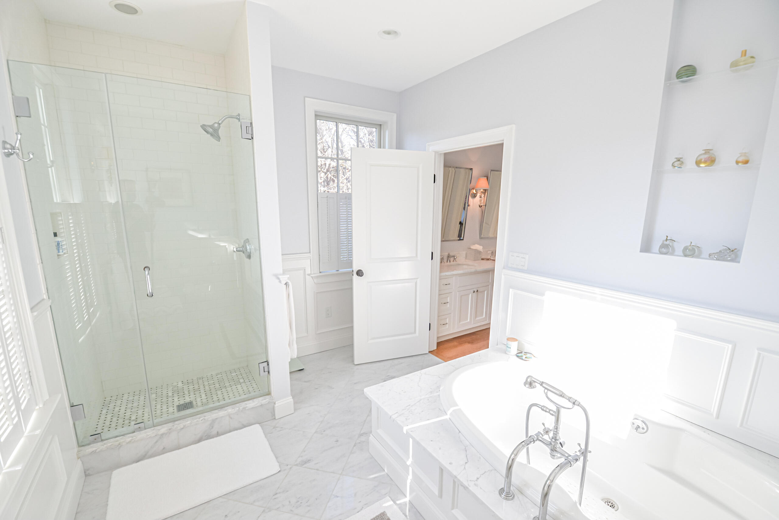 53 Rd To The Plaines Edgartown, MA 02539 - Photo 12 of 35 a bathroom with a bathtub and shower