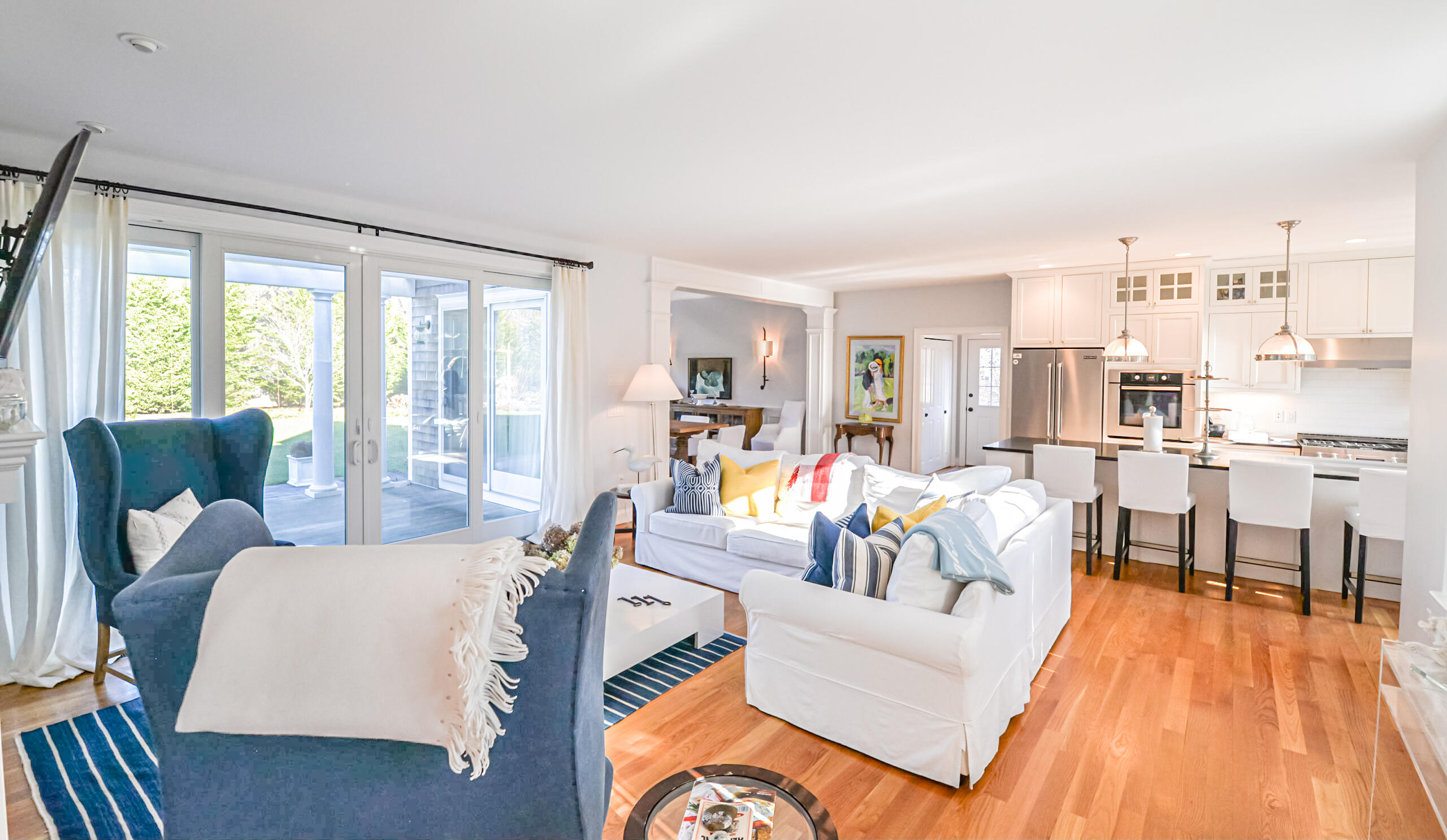 53 Rd To The Plaines Edgartown, MA 02539 - Photo 3 of 35 a living room with furniture and a large window