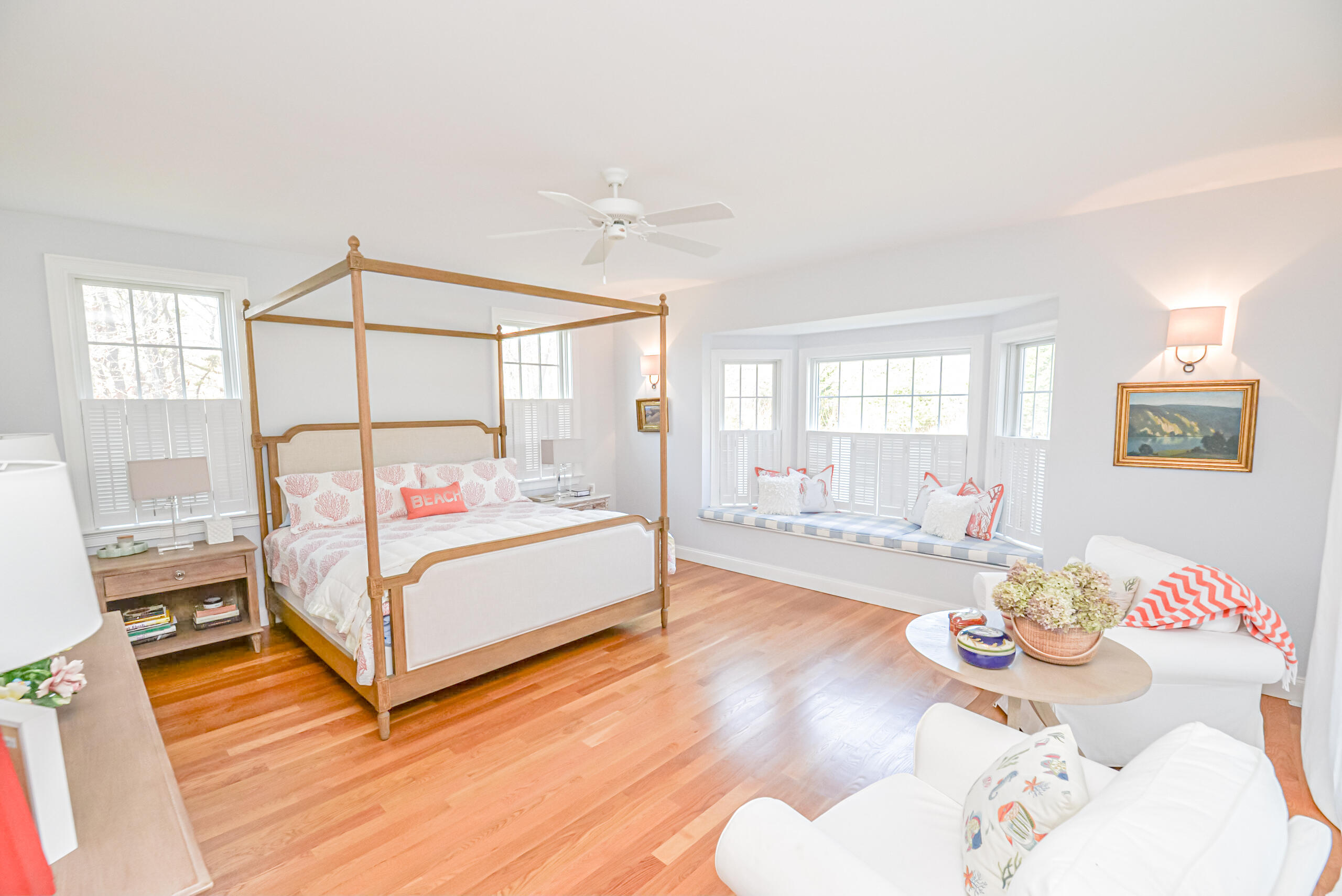 53 Rd To The Plaines Edgartown, MA 02539 - Photo 9 of 35 a bedroom with a bed and wooden floor