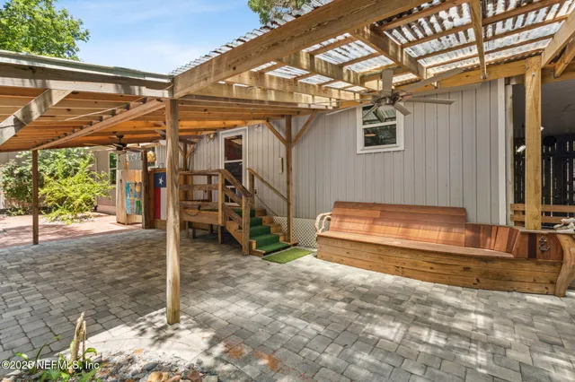 a house with a outdoor space