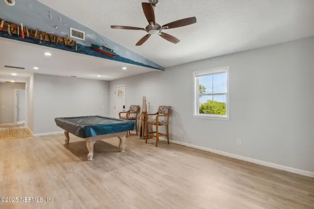 a room with furniture and a table