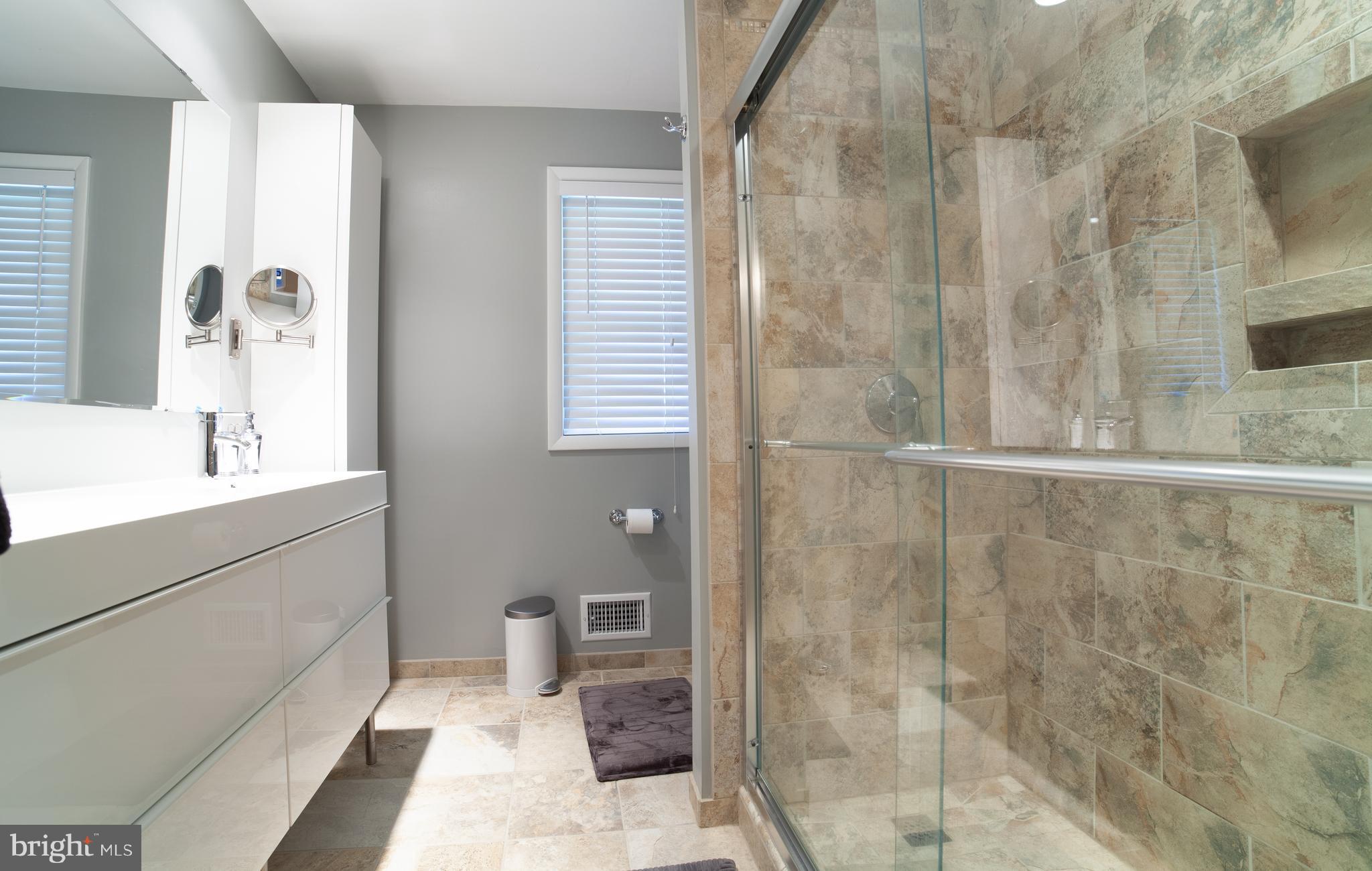 42 Glen Alpine Road Phoenix, MD 21131 - Photo 25 of 30 Renovated Hall Full Bath w/Custom Shower