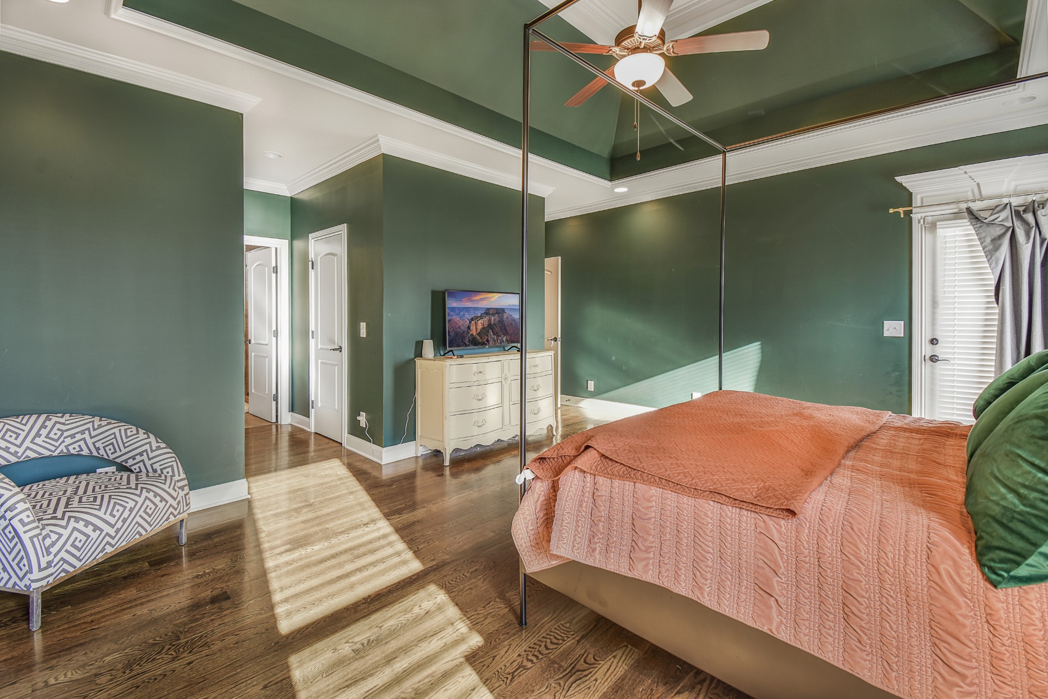 1133 Mires Road Mount Juliet, TN 37122 - Photo 17 of 51 a bedroom with a bed and a chandelier