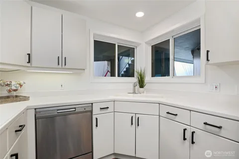 a view of hallway with stairs