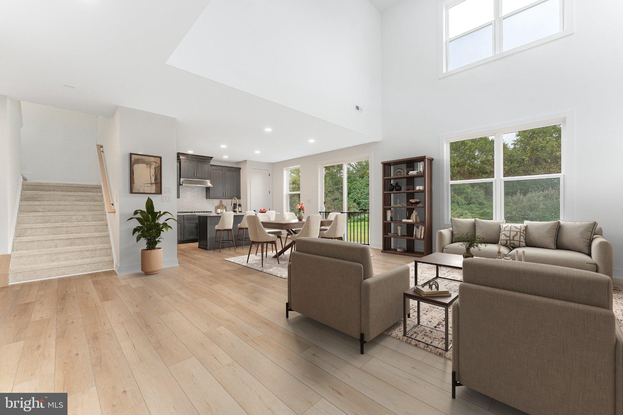 Great Room virtually staged