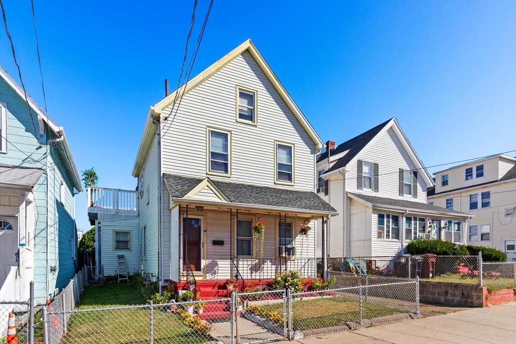 a view of a house with a patio