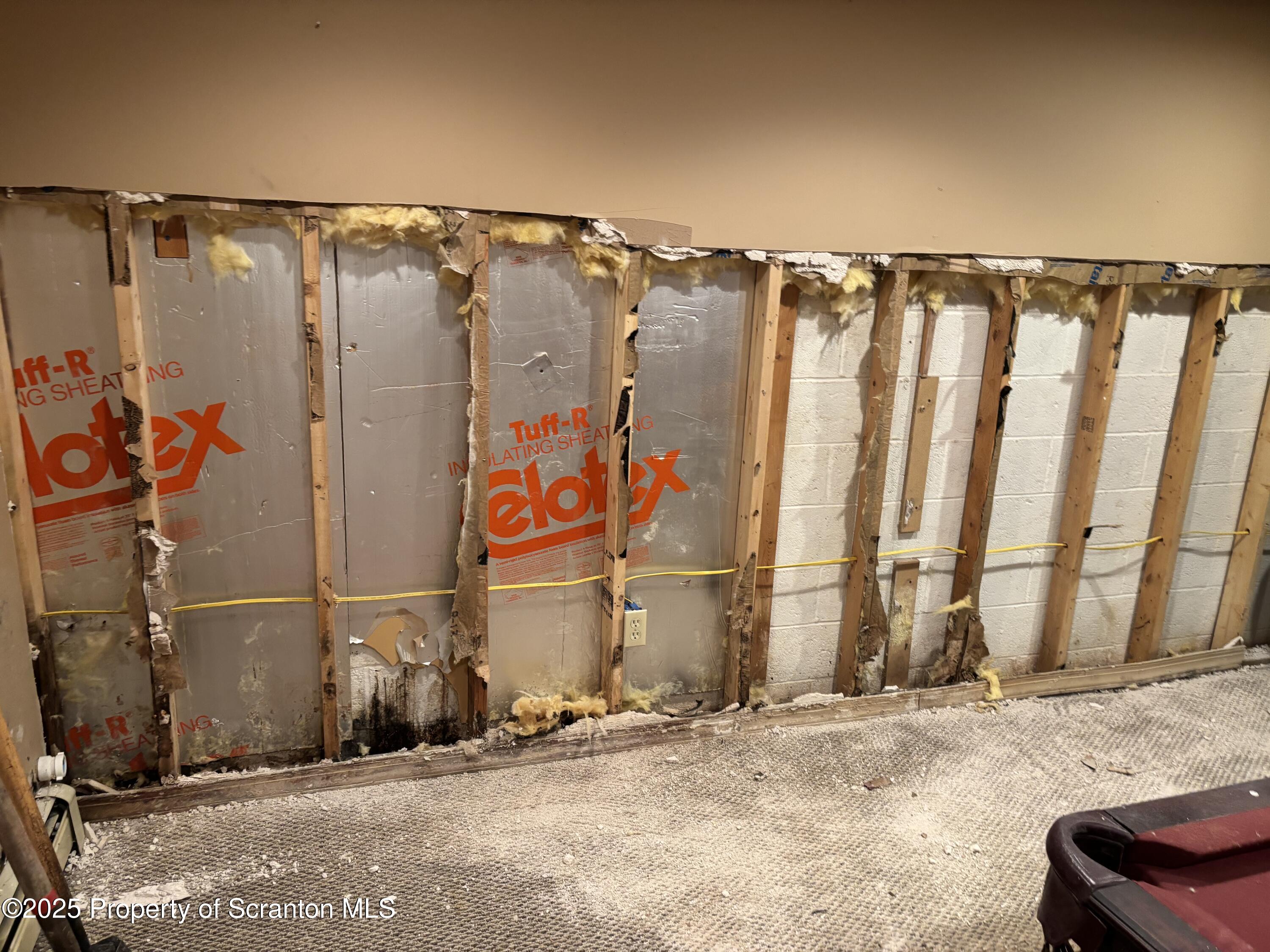 305 Maggies Road, Unit L B Clarks Summit, PA 18411 - Photo 42 of 43 basement after removal of damaged areas