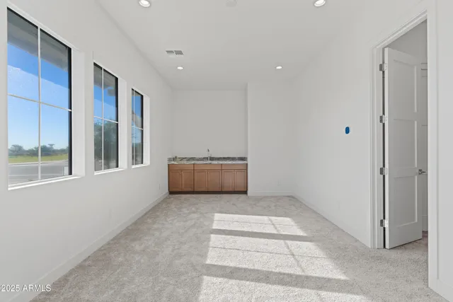 a view of balcony with a garden