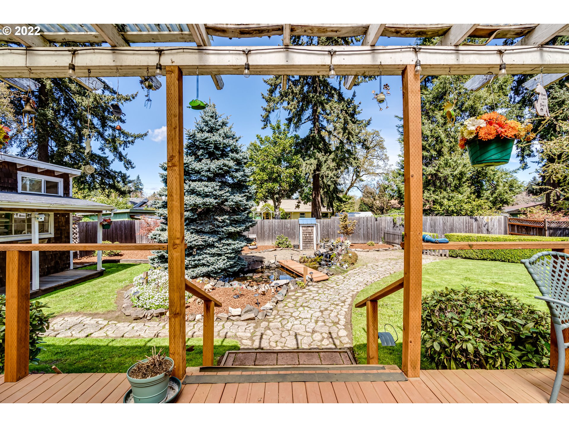369 Knoop Lane Eugene, OR 97404 - Photo 29 of 32 a view of swimming pool with outdoor seating and plants