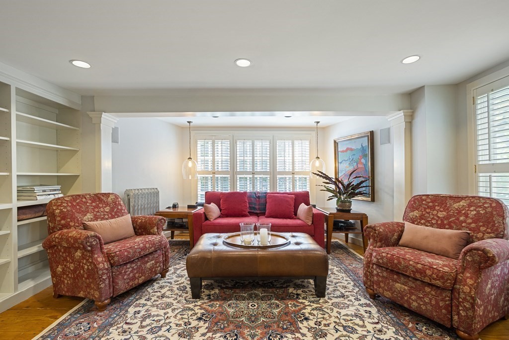 49 Parker Street Lexington, MA 02421 - Photo 14 of 42 a living room with furniture and a large window