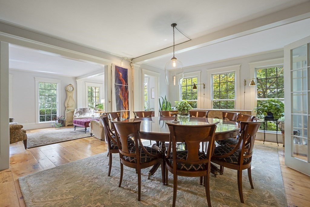 49 Parker Street Lexington, MA 02421 - Photo 5 of 42 a view of a dining room with furniture window and outside view