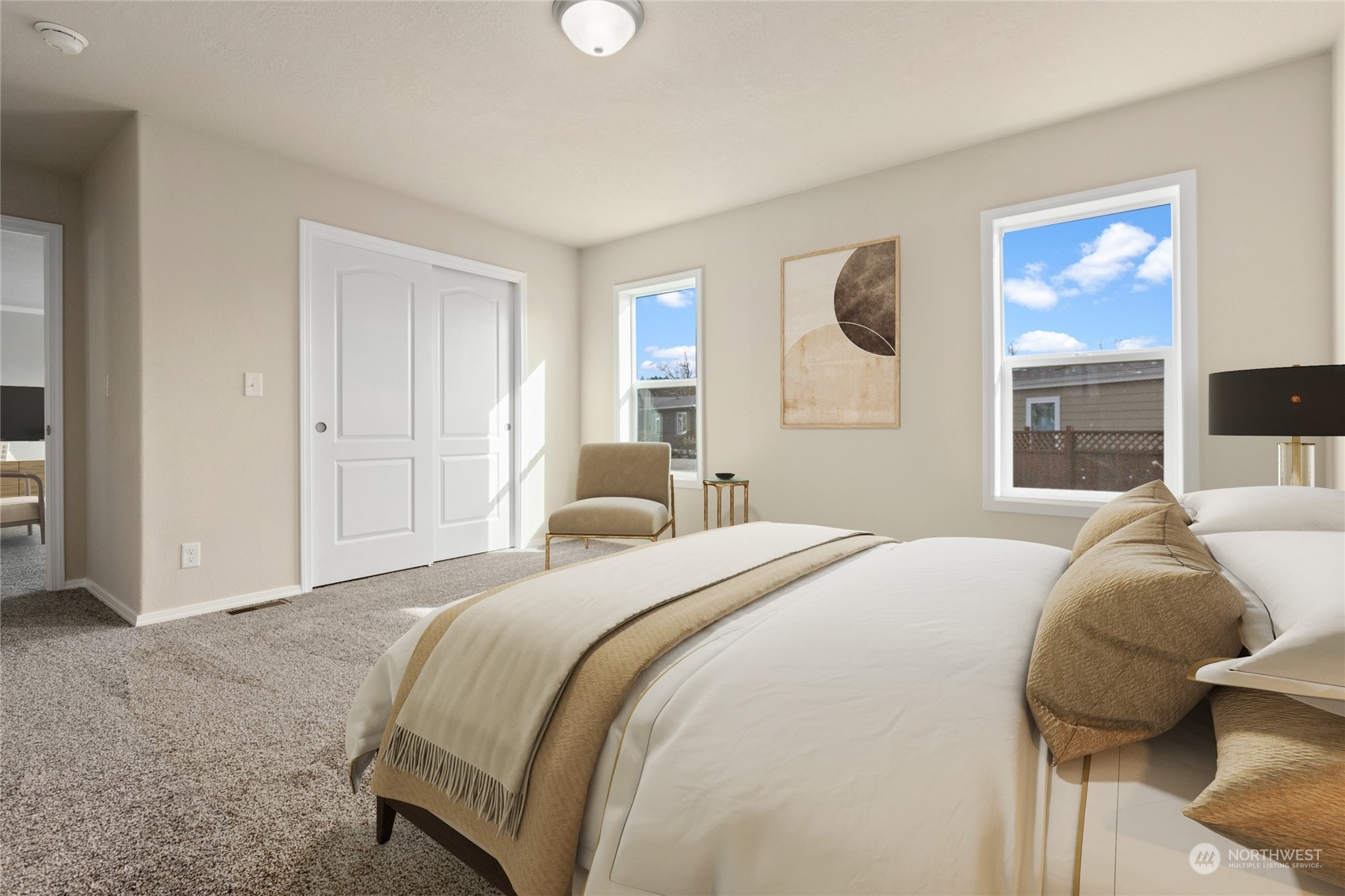 4701 Devonshire Drive Anacortes, WA 98221 - Photo 5 of 24 a bedroom with a bed and window