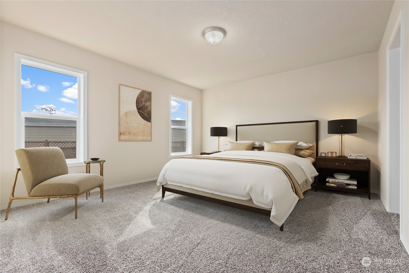 4701 Devonshire Drive Anacortes, WA 98221 - Photo 9 of 24 a bedroom with a bed and chair