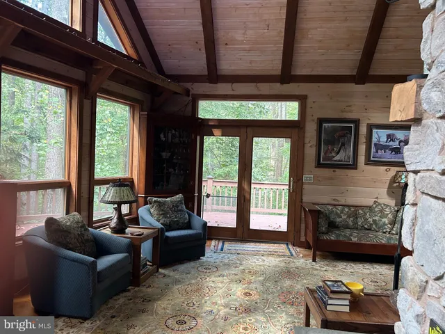 a bed room with a bed and furniture