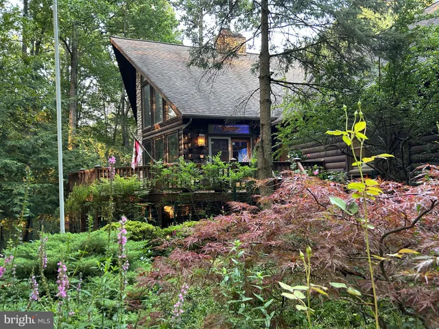 a view of a house with a garden and plants
