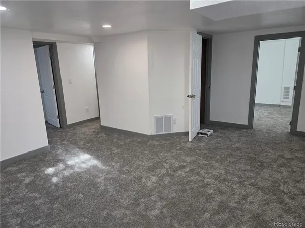 a view of an empty room